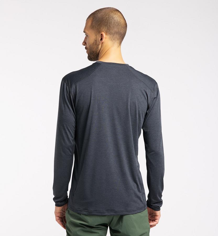 Haglöfs Mens Ridge T-Shirt Black New Zealand 86729PMEG